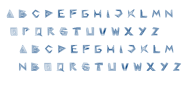 pyramid inverted font