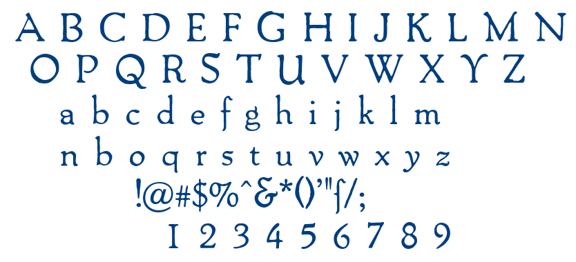 Packard Antique font