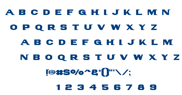 PanAm font