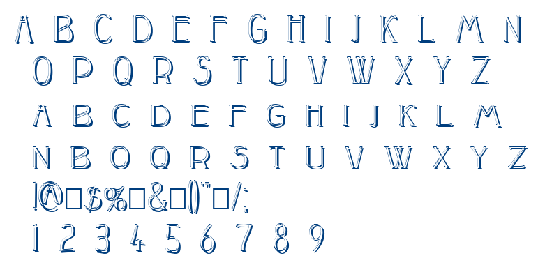 Peake font