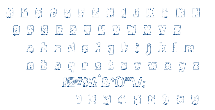 Pebbles font