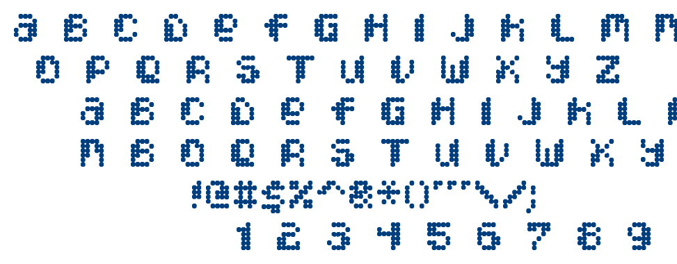 Pixcel font
