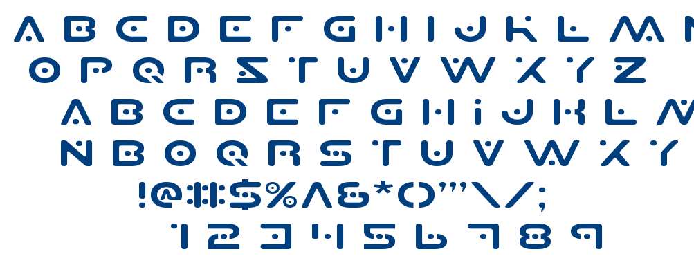 Planet X font