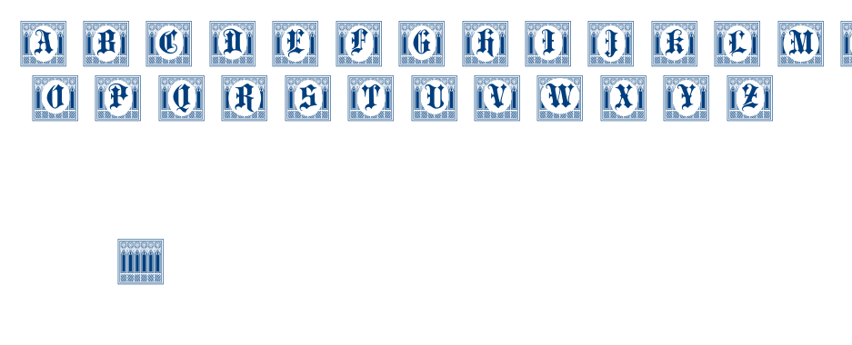 PORTCULLIARD INITIALS font