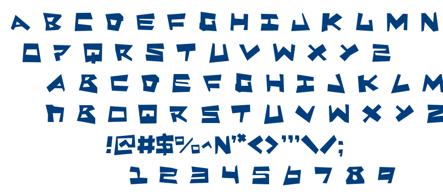 Quake n’ Shake font