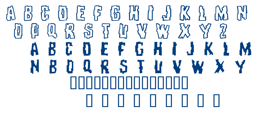 Repeat Until False font