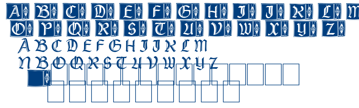 Rustick Capitals font