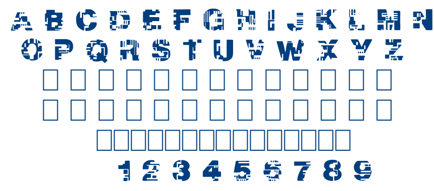REAL TEK font