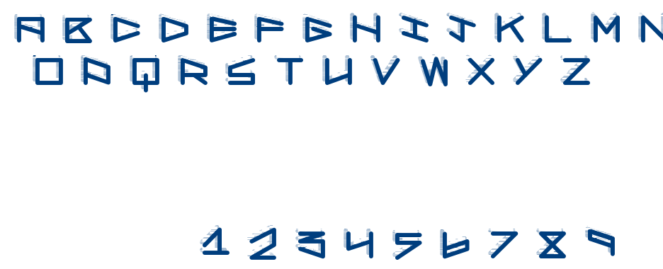 Robot Shadow font