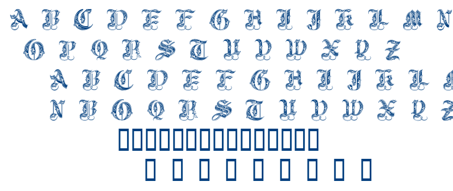 Royal Initialen font