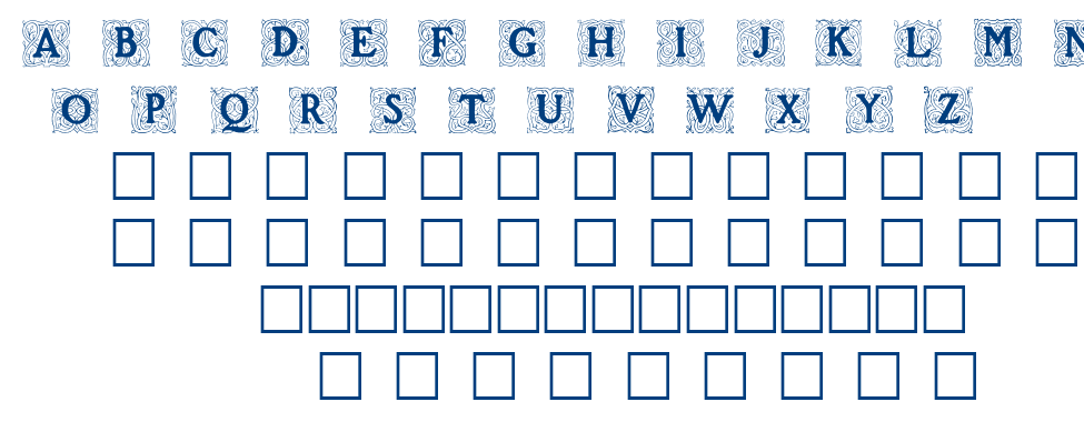 Roycroft Initials font