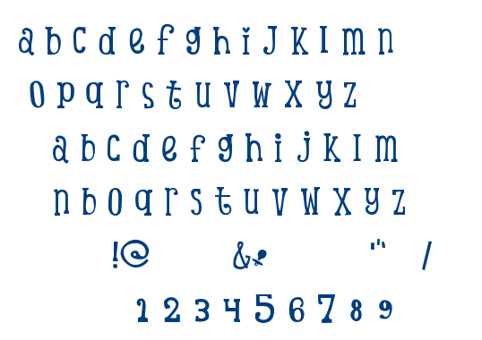 SC Tina’s Baby Shower font