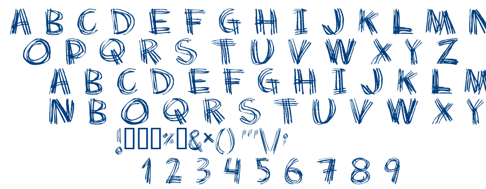 Scratch my back font