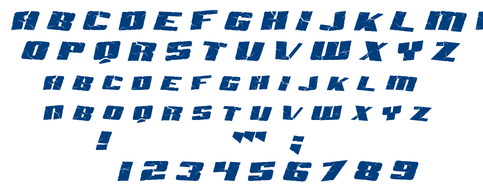 SF Aftershock Debris font