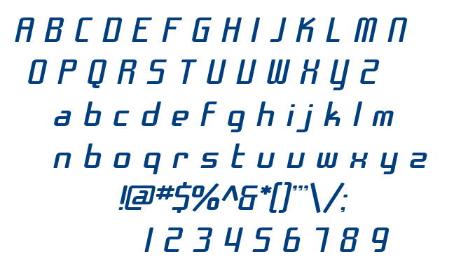 SF Chrome Fenders font