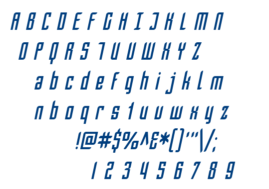 SF Piezolectric font