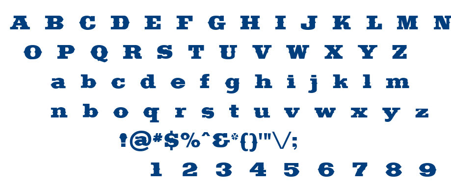 Saddlebag font