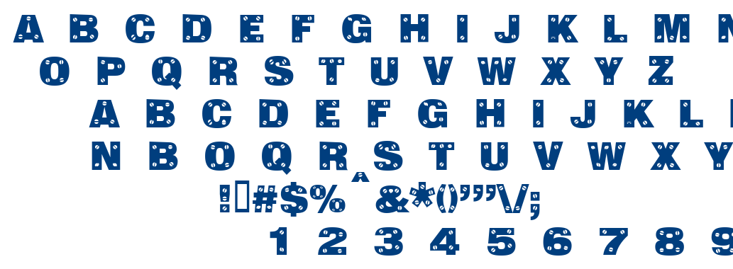 Sans Plate Caps font