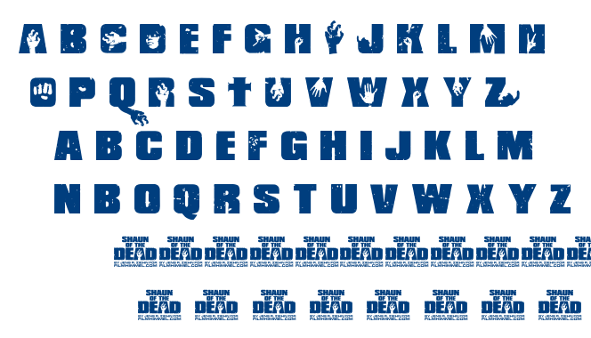Shaun of the Dead font