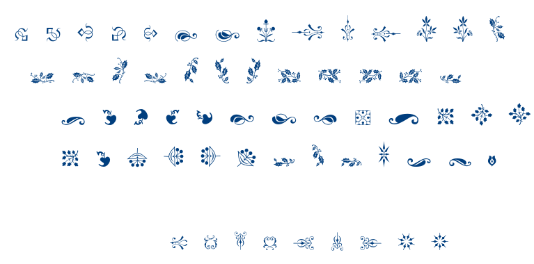 Soft Ornaments Four font
