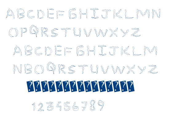 Spooky Stencil font