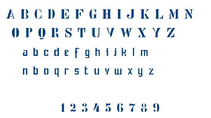 Stencil Intellecta font