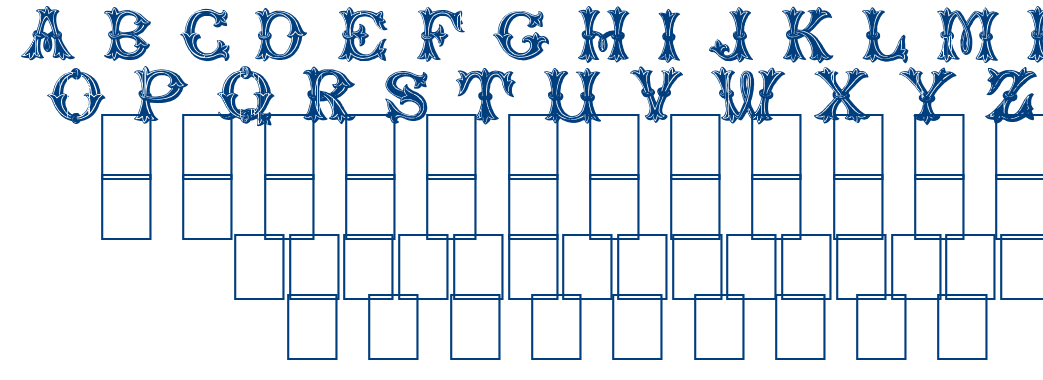 TREFOIL CAPITALS font