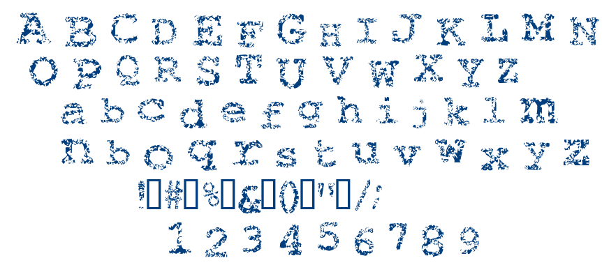 Typewriter from Hell font