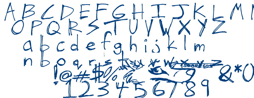 The Hand of Tes font