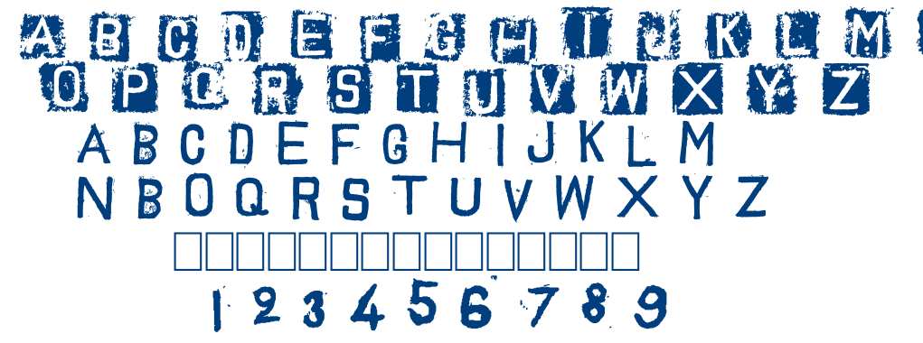 Trash Toys 02 font