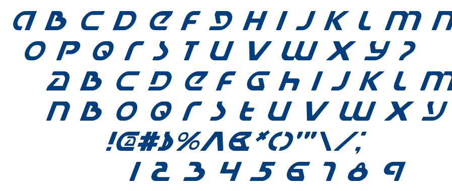 Universal Jack font