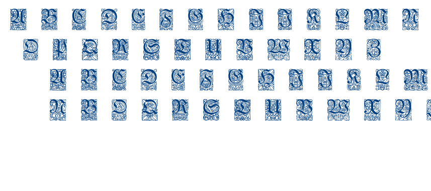 Unger-Fraktur Zierbuchstaben font