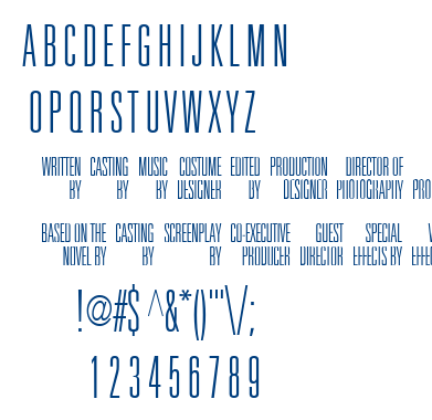 Universal Accreditation font
