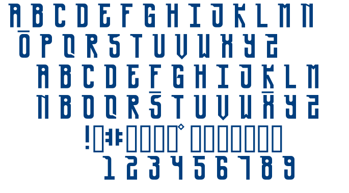 Ursa Minor font