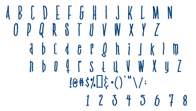 Venus flytrap and the bug font