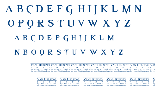 Van Helsing font