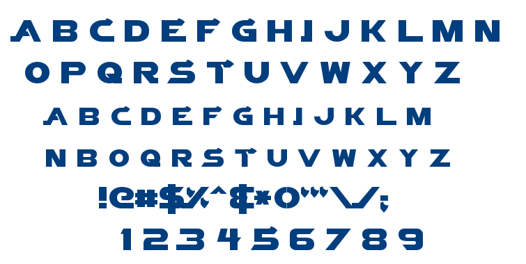 Vector Sigma font