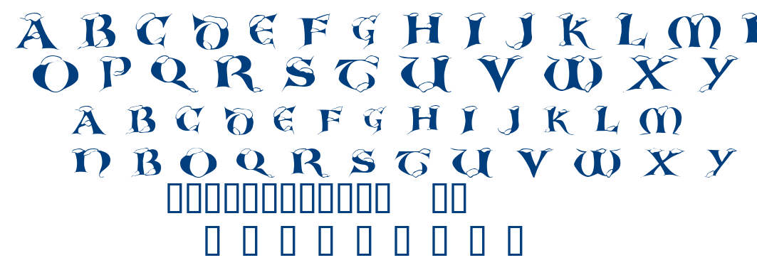 White Christmas font