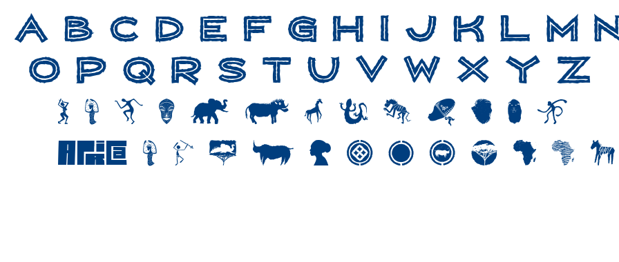 Wild Africa font