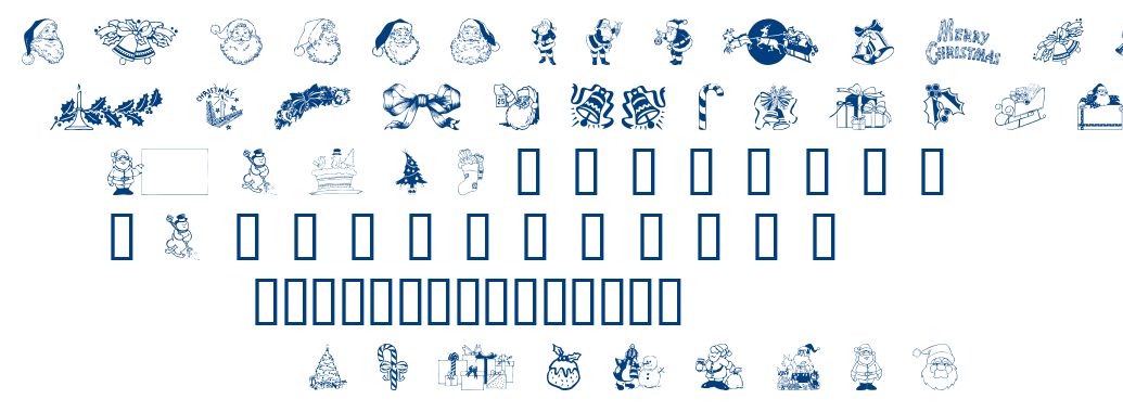 XMAS CLIPART font