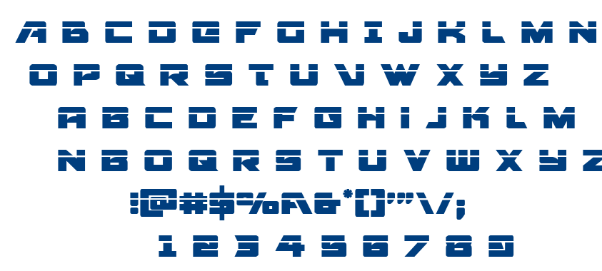 Aircruiser font