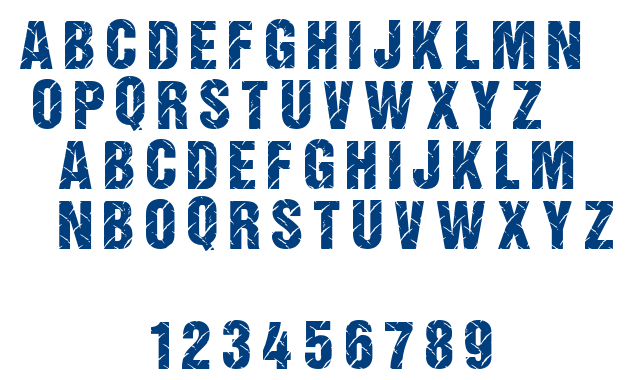 Diamond Plate font