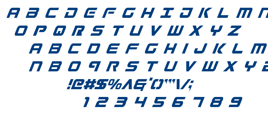 Gunship font