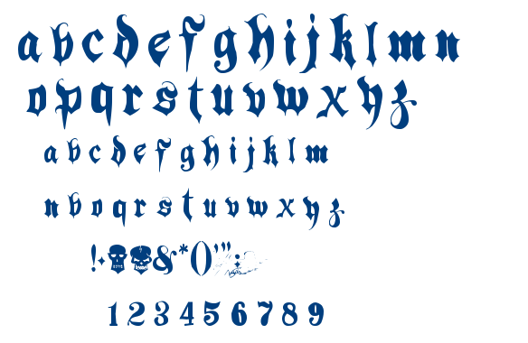 Hacjiuza font