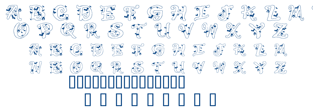 Halloween Bats font