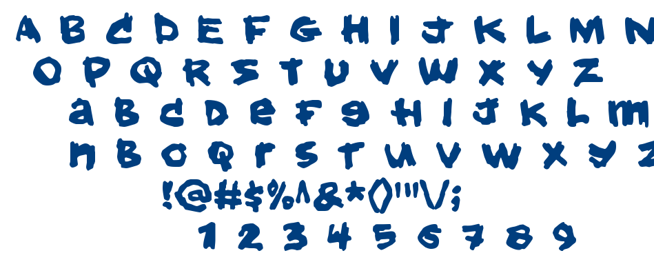 Hold your breath font