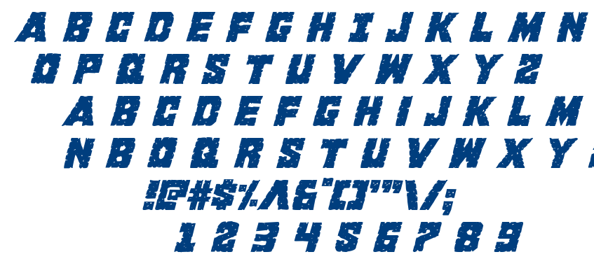King Commando font