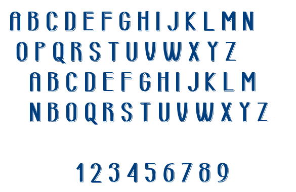 Retro Lined Area font