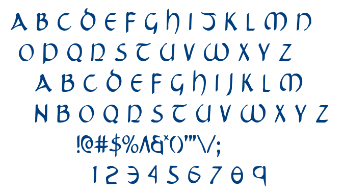 Tristram font