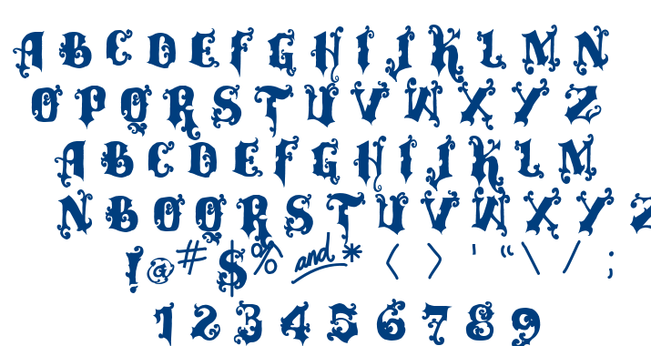 VTKS Alcalina font